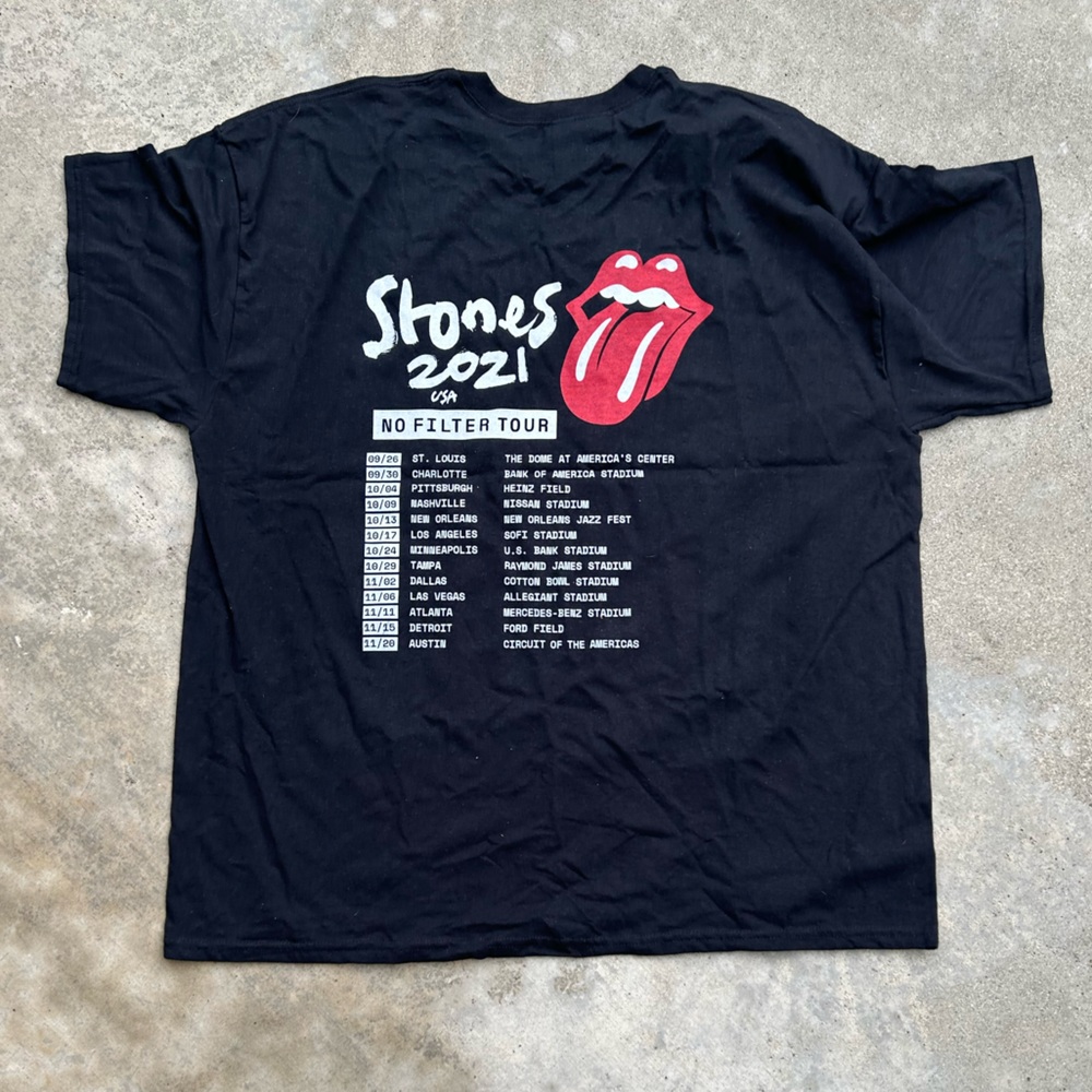 The Rolling Stones Concert tshirt | No Filter 2021 Tour Shirt size XL